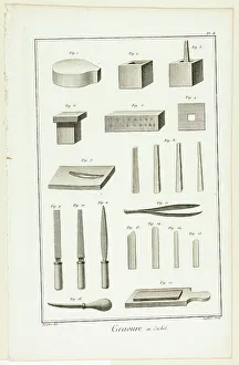 Chisel Prints: Seal Engraving, from Encyclopédie, 1762/77. Creator: A. J. Defehrt