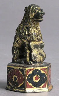 Gilt Copper Prints: Seal, French or Italian, 14th century. Creator: Unknown