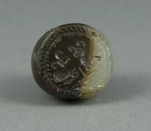 Seal with Two Gazelles, Egypt, Persian Period, Dynasty 31 (343-332 BCE). Creator: Unknown Seal with Two Gazelles, Egypt, Persian Period, Dynasty 31 (343-332 BCE). Creator: Unknown