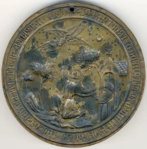 St Francis Of Prints: Seal Matrix, St. Francis Receiving the Stigmata, Italian, 14th century. Creator: Unknown