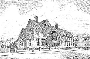The Seamen's Hospital, Victoria and Albert Docks... 1890. Creator: Unknown