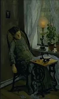 The Seamstress, 1880. Creator: Christian Krohg