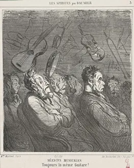 Musical Prints: Séances musicales, 19th century. Creator: Honore Daumier