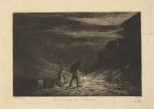 The Search for an Inn, 1861. Creator: Charles Francois Daubigny