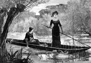 Water Lily Prints: In Search of Water Lilies, 1883. Creator: Eugene Froment