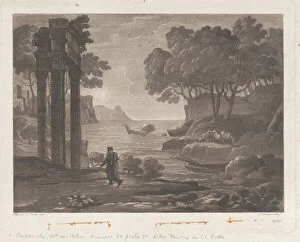Prints Collection: Seascape, after Claude Lorrains 'Liber Veritatis', 1815. Creator: Ludovico Caracciolo