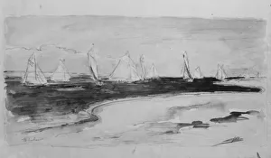 Shirlaw Walter Prints: Seascape. Creator: Walter Shirlaw