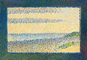 Pointillism Gallery: Seascape (Gravelines), 1890. Creator: Georges-Pierre Seurat