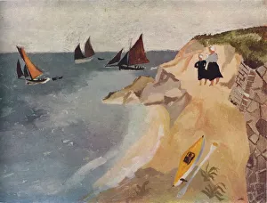 Finistere Prints: Seascape, Treboul, c1929, (1938). Artist: Christopher Wood