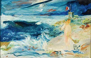 Ernst Josephson Prints: At the Seashore, 1894. Creator: Ernst Josephson