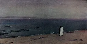The Seashore, Moonlight, c1908. Artist: Sir John Lavery