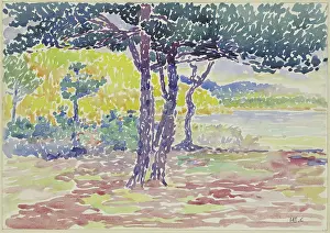 Shaded Prints: Seashore (southern France), late 19th century. Creator: Henri-Edmond Cross
