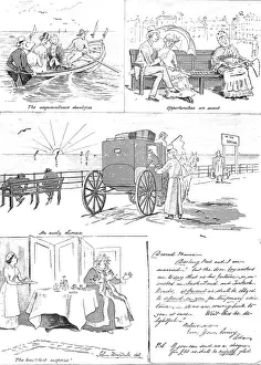 Shocked Prints: A Seaside Romance, 1883. Creator: Unknown