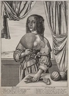 Bohemia Prints: The Four Seasons, 1641. Creator: Wenceslaus Hollar (Bohemian, 1607-1677)