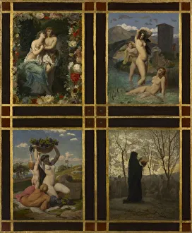 The Four Seasons, 1850. Creator: Henry Picou (French, 1824-1895); Jean-Leon Gerome