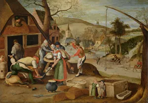 Four Seasons Prints: The Four Seasons: Autumn, 1607. Creator: Grimmer, Abel (1570-1619)