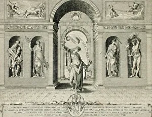 Gillis Sadeler Ii Prints: The Four Seasons in Niches, c1607. Creator: Aegidius Sadeler II