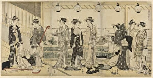 Lanterns Gallery: The Four Seasons in the South (Minami Shiki): Summer Scene, n.d