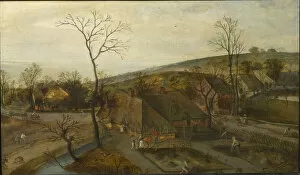 Budapest Collection: The Four Seasons: Spring, 1577. Creator: Grimmer, Jacob (ca 1525-1590)