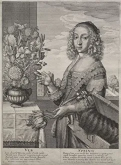 1607 1677 Prints: The Four Seasons: Spring, 1641. Creator: Wenceslaus Hollar (Bohemian, 1607-1677)