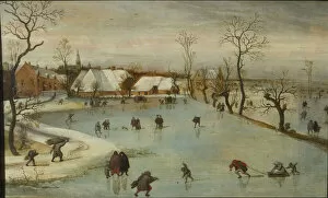 Winter Scene Gallery: The Four Seasons: Winter, 1577. Creator: Grimmer, Jacob (ca 1525-1590)