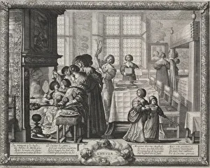 The Four Seasons: Winter, 1635. Creator: Abraham Bosse (French, 1602-1676)