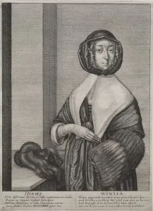 1607 1677 Prints: The Four Seasons: Winter, 1641. Creator: Wenceslaus Hollar (Bohemian, 1607-1677)
