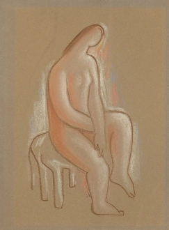 Stool Prints: Seated, around 1930. Creator: Mikulas Galanda