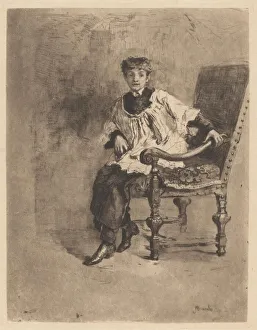 Seated Acolyte, c. 1872. Creator: Mose, Bianchi