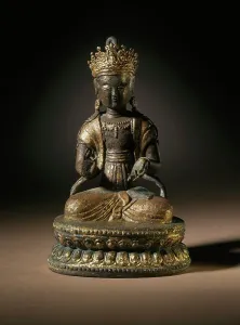 Avalokiteshvara Prints: Seated Avalokiteshvara (Kwanum)