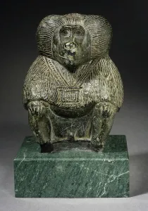 11th Century Bc Prints: Seated Baboon, New Kingdom (1550-1070 B.C.). Creator: Unknown