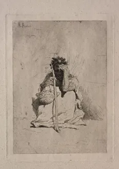 Seated Beggar. Creator: Mariano Fortuny y Carbo (Spanish, 1838-1874)