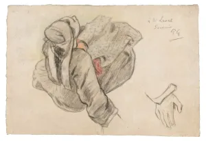 Eug And Xe8 Collection: Seated Breton Woman, 1886. Creator: Paul Gauguin