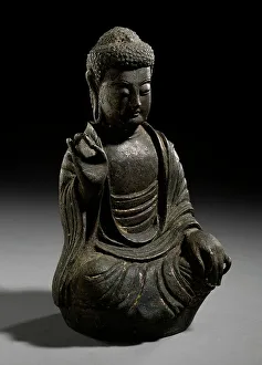 Goryeo Prints: Seated Buddha, 10th-12th century. Creator: Unknown