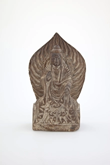 Buddha Prints: Seated Buddha, 386-538. Creator: Unknown
