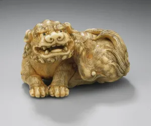 Seated Chinese Lion (Shishi), 18th century. Creator: Unknown