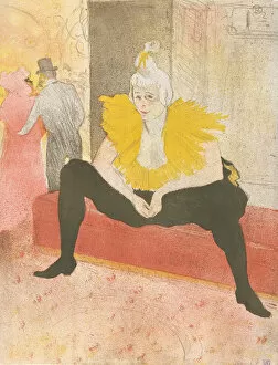 Henri De Toulouse Gallery: The Seated Clowness (Mademoiselle Cha-u-ka-o) (from the series Elles), 1896. 1896
