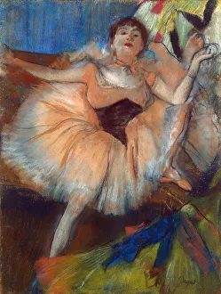 Tutu Prints: Seated Dancer, 1879-1880. Artist: Edgar Degas
