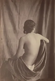 Delacroix Prints: [Seated Female Nude], 1853-54. Creator: Eugene Durieu