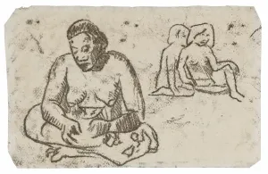 Eug And Xe8 Collection: Seated Female (related to the painting Sister of Charity), c. 1902. Creator: Paul Gauguin