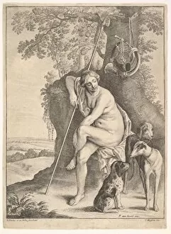 Seated figure of Diana the huntress, 1625-77. Creator: Paulus Potter
