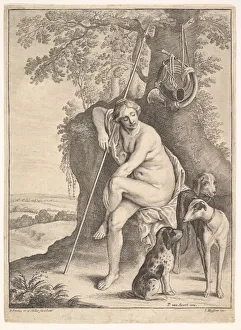 Avont Peter Van Gallery: Seated figure of Diana the huntress, 1625-77. Creator: Paulus Potter