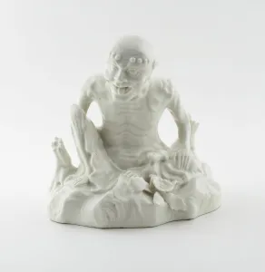 Seated Figure, Saint-Cloud, 1725/30. Creator: Saint-Cloud Porcelain Manufactory Seated Figure, Saint-Cloud, 1725/30. Creator: Saint-Cloud Porcelain Manufactory