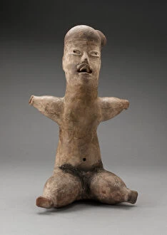 Mesoamerican Collection: Seated Figurine, c. 500 B.C. Creator: Unknown
