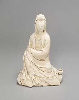 Seated Guanyin, Qing dynasty (1644-1911), late 17th / 18th century. Creator: Unknown