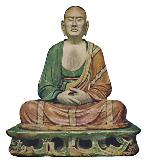 Buddhism Collection: Seated Lohan, 907-1125, (c1950). Creator: Unknown