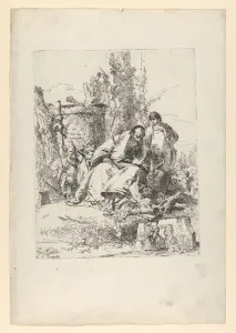 Seated magician, boy and four figures from the Scherzi di Fantasia, ca. 1743-50 Seated magician, boy and four figures from the Scherzi di Fantasia, ca. 1743-50