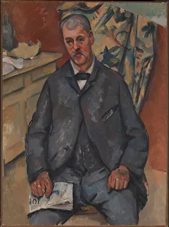 Seated Man. Artist: Cezanne, Paul (1839-1906)