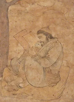 Seated Man Painting or Writing, first half 17th century. Creator: Unknown
