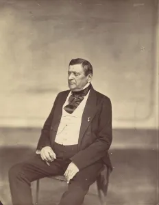 Antoine Franz Prints: [Seated Man in White Vest and Dark Coat], 1850s-60s. Creator: Franz Antoine